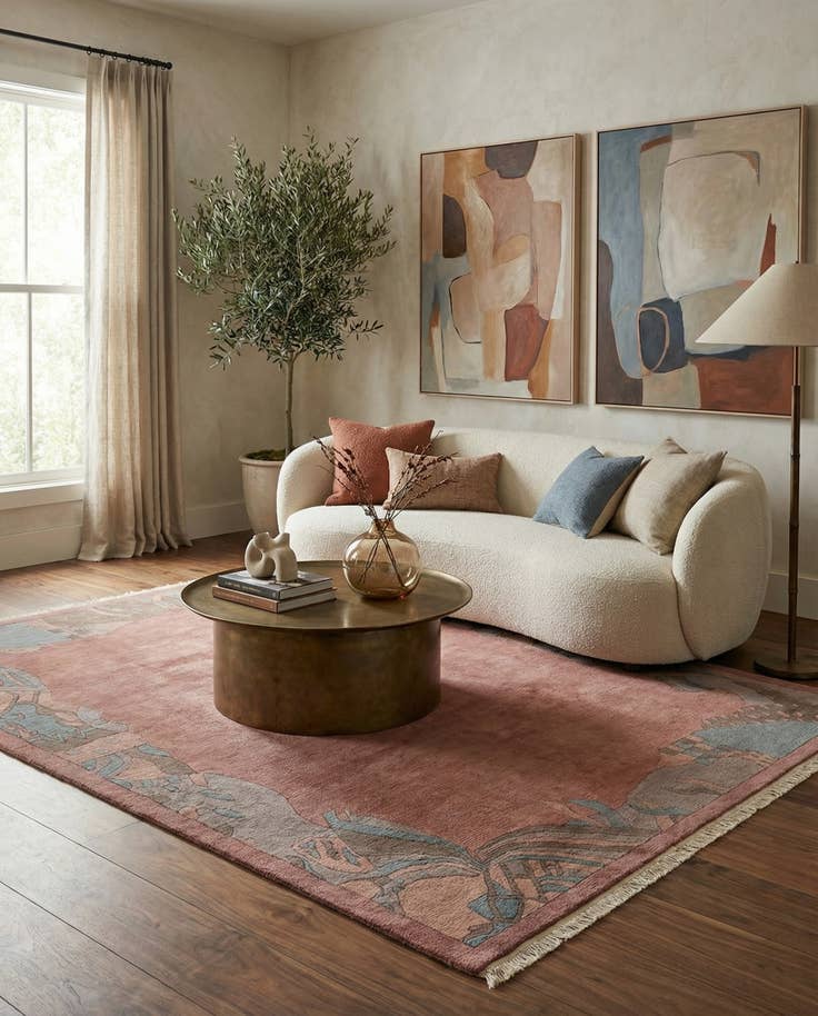 Detail image of 8' 4 x 11' 2 Hand Knotted Tibet Wool Rug