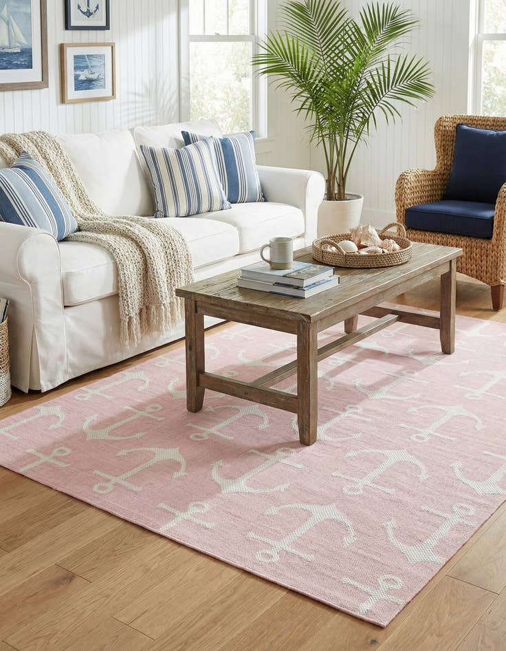 Detail image of 7' x 10' Easy-Clean Coastal Indoor / Outdoor Rug