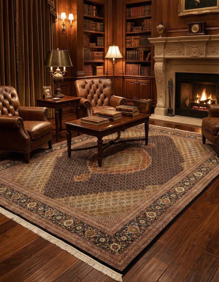 Detail image of  8' 4 x 10' 11 Tabriz Mahi Rug