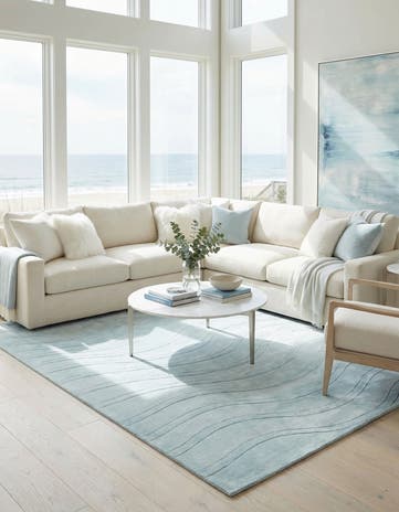 6' 7 x 9' 8 Hand Knotted Darya Wool Rug