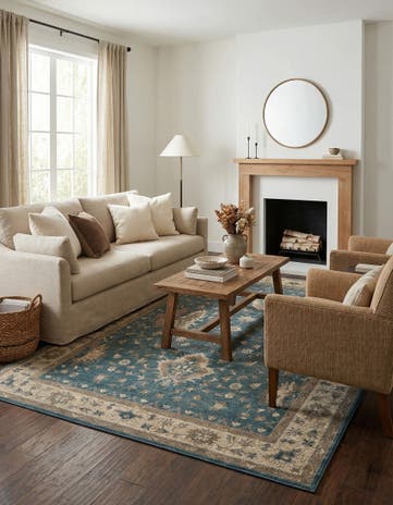Light Blue Viola Rug