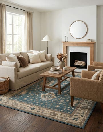 Light Blue Viola Rug