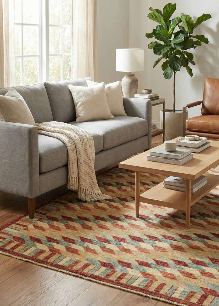 5' 2 x 6' 7 Hand Knotted Darya Oriental Rug