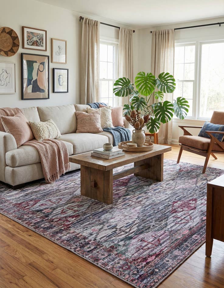 Detail image of 10' 6 x 13'  Washable Mangata Rug