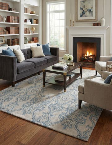 5' 9 x 9' Hand Knotted Luna Rug