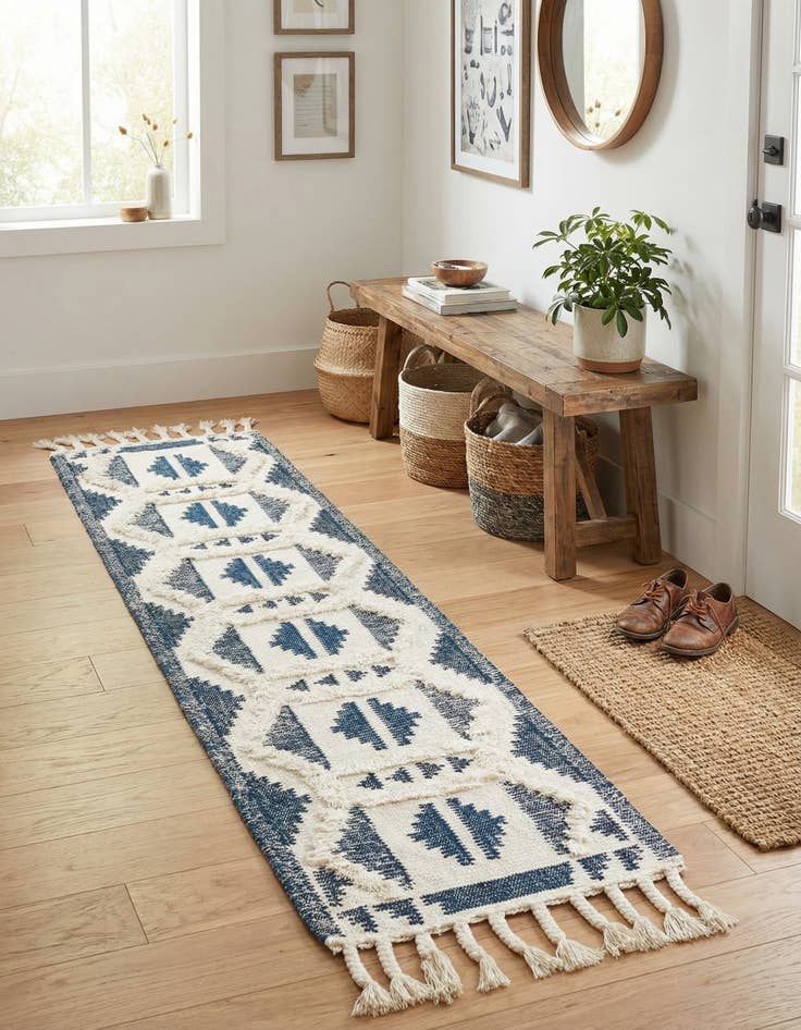 Detail image of 2' 2 x 8' 2  Hand Woven Arizona Wool Runner Rug