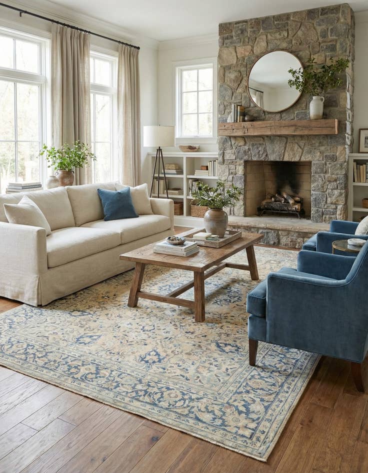 Detail image of 8' 2 x 11' 9  Hand Knotted Ultra Vintage Persian Wool Rug