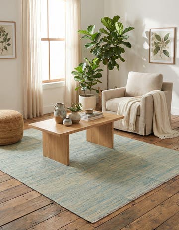 4' 2 x 6' 5 Hand Woven Kilim Modern Wool Rug