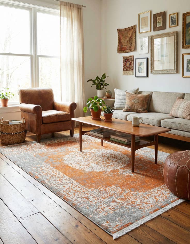 Detail image of  4' x 6' Modern Classical Rug