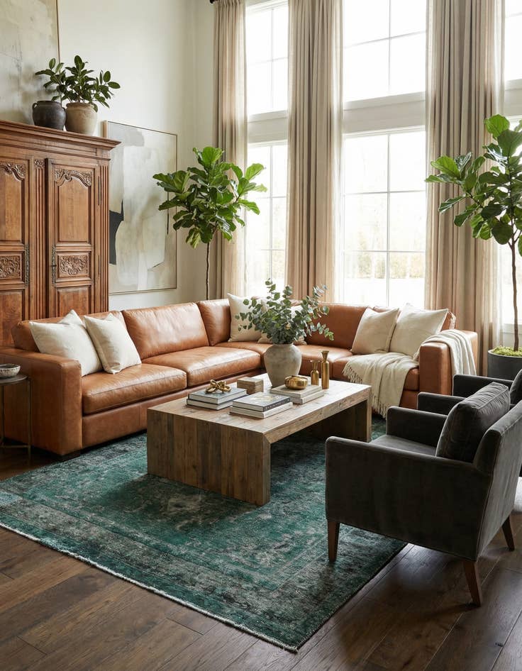 Detail image of 6' 4 x 9' 10  Hand Knotted Ultra Vintage Persian Wool Rug