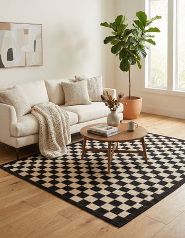 5' 3 x 6' 3 Hand Woven Kilim Modern Wool Rug