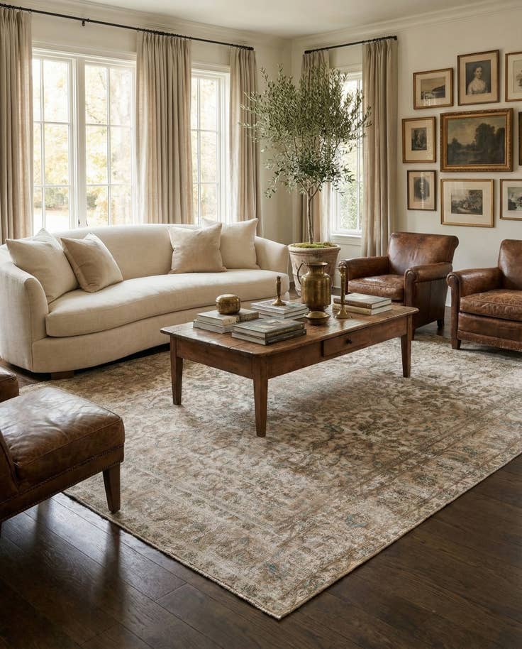 Detail image of 9' 5 x 11' 10 Hand Knotted Ultra Vintage Persian Wool Rug