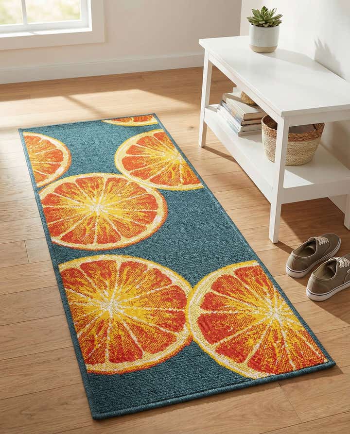2' x 5' Easy-Clean Modern Indoor / Outdoor Runner Rug