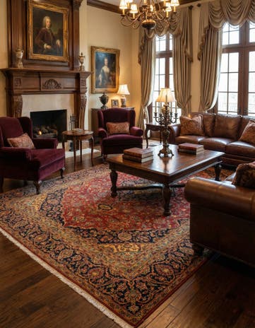 7' 5 x 10' Kashan Rug
