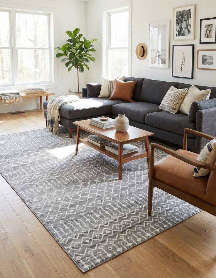 Detail image of  10' x 13' Kasbah Trellis Rug