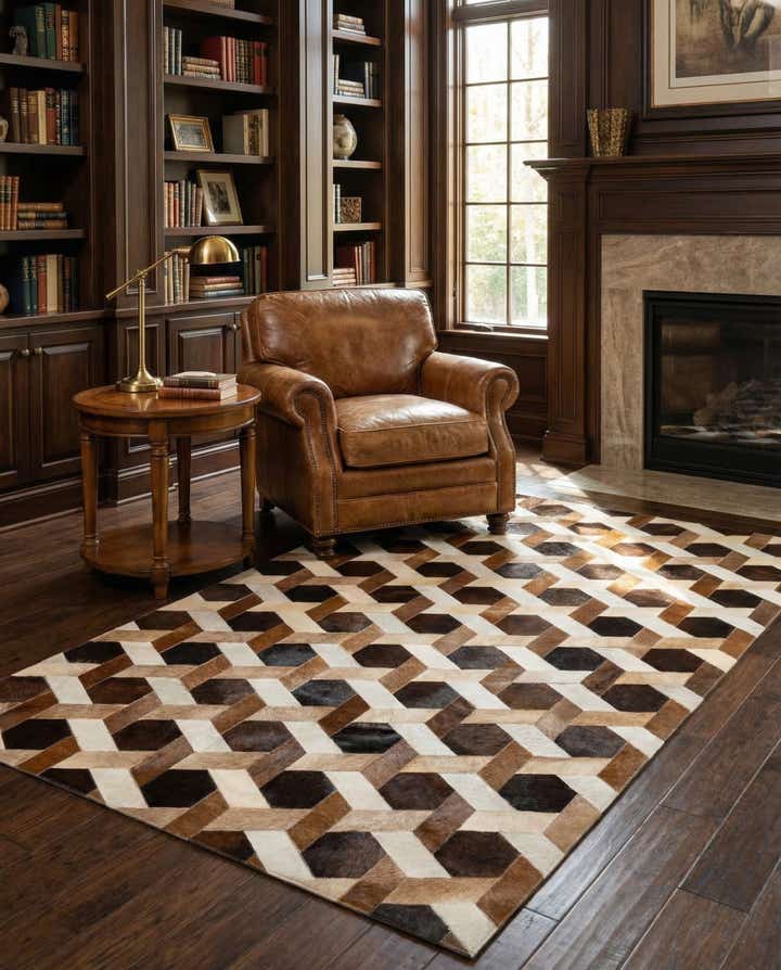 5' 2 x 7' 11 Cowhide - Patchwork Rug