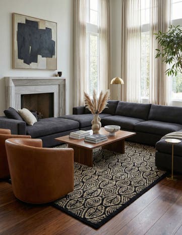 8' 9 x 10' 1 Hand Knotted Darya Wool Rug