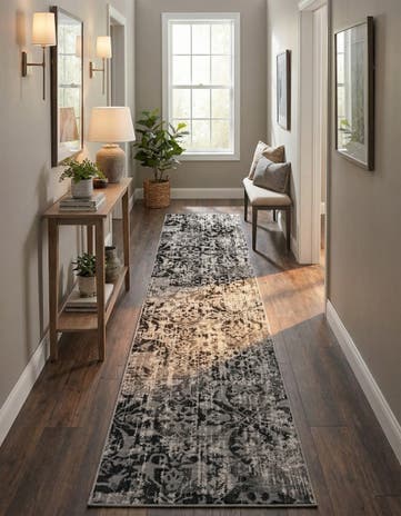 Gray Lucerne Runner Rug