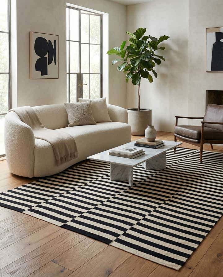 8' 2 x 11' 1 Hand Woven Kilim Modern Wool Rug