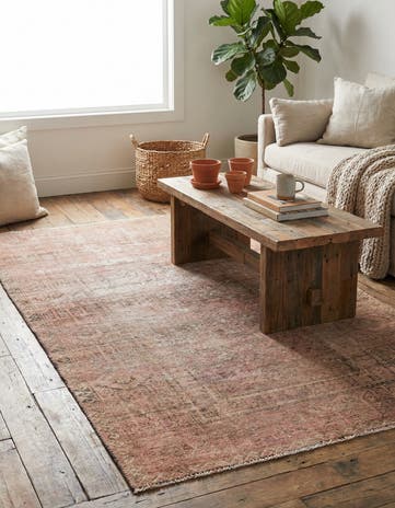3' 9 x 6' 1 Hand Knotted Ultra Vintage Persian Wool Rug