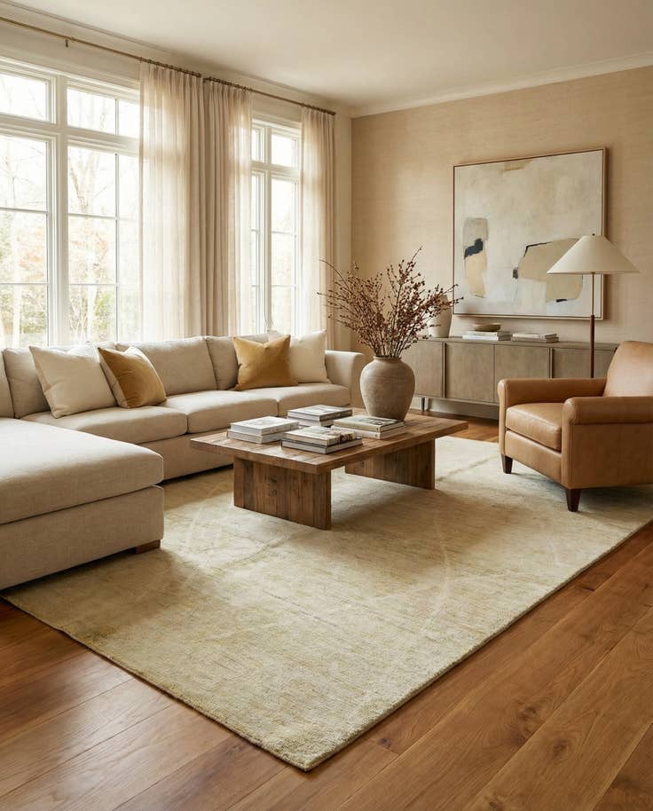 Detail image of 6' 4 x 10' 2 Hand Knotted Darya Wool Rug