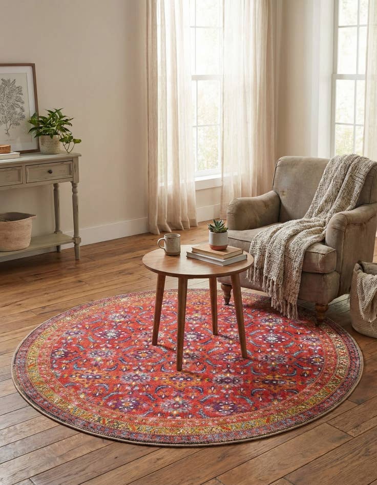 Detail image of 5' x 5' Timeless Round Rug