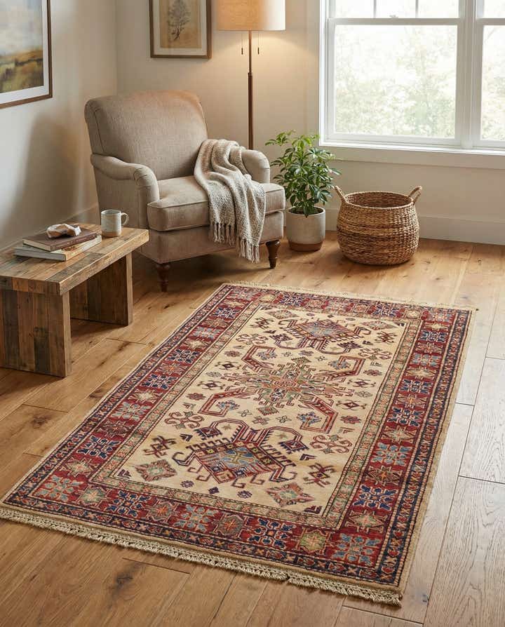 3' 2 x 5' Hand Knotted Kazak Oriental Rug