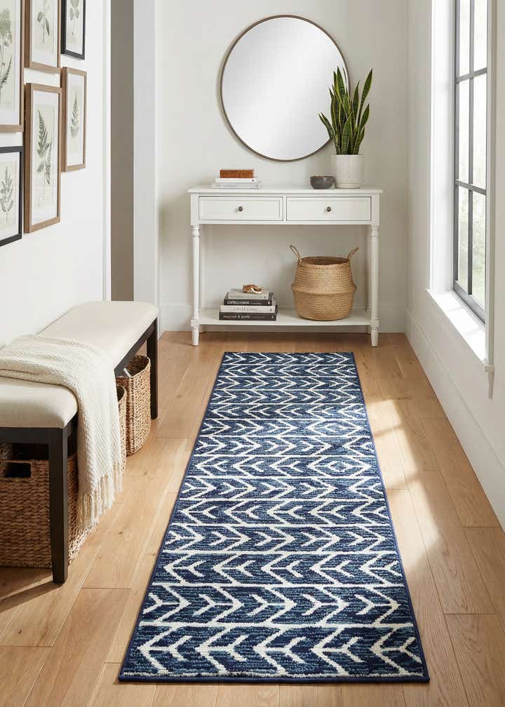 2' 7 x 12' Easy-Clean Sabrina Soto Aston Indoor / Outdoor Runner Rug