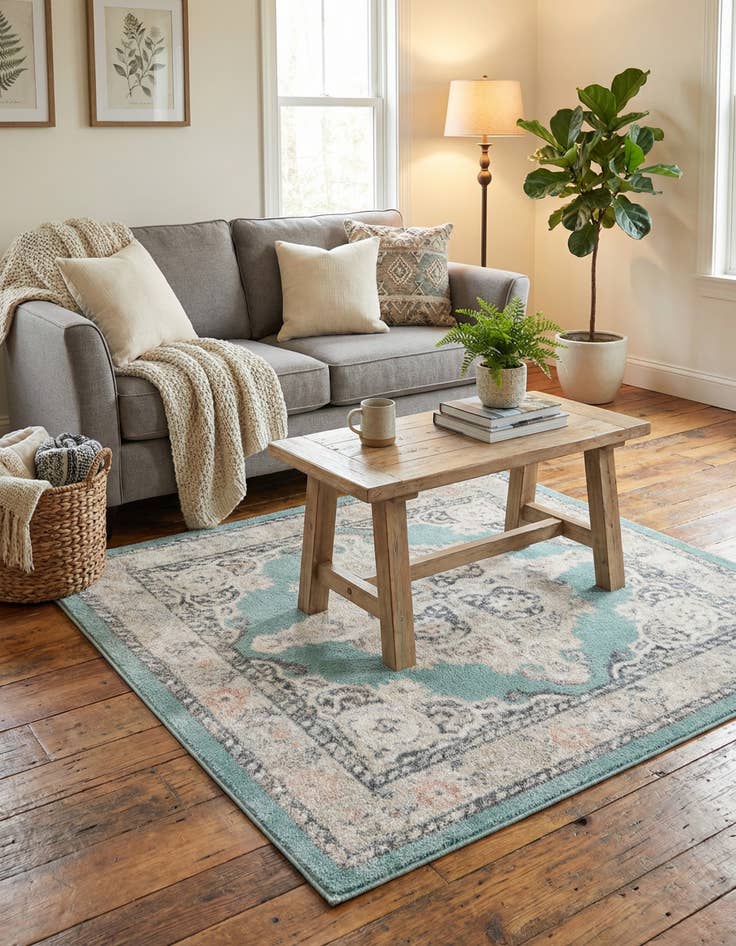 Detail image of 5' x 5' Parker Square Rug