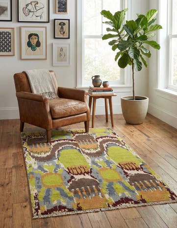 2' 10 x 5' 1 Hand Knotted Modern Ziegler Rug