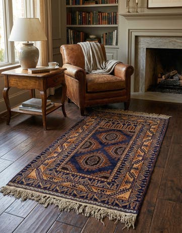 3' x 4' 10 Hand Knotted Afghan Akhche Oriental Wool Rug
