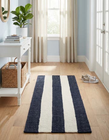 2' x 6' 1 Hand Woven Jill Zarin Hamptons Runner Rug