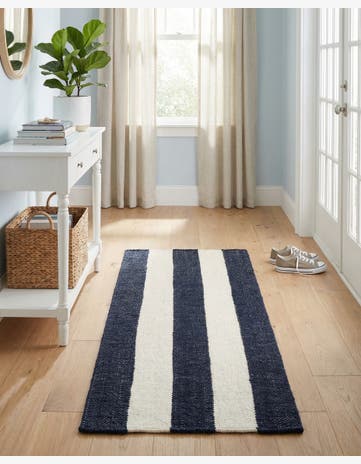 2' x 6' 1 Hand Woven Jill Zarin Hamptons Runner Rug