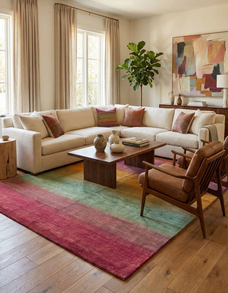 Detail image of 6' 6 x 9' 9 Juma Wool Rug