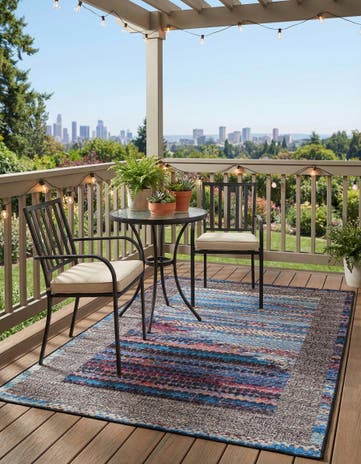 4' x 6' Easy-Clean Modern Indoor / Outdoor Rug