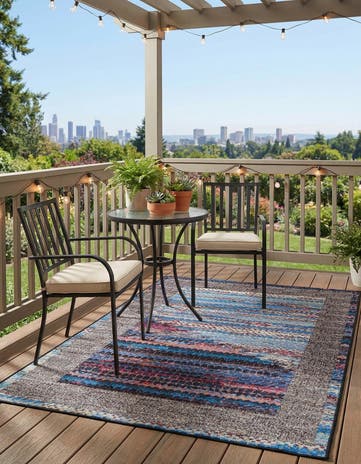 4' x 6' Easy-Clean Modern Indoor / Outdoor Rug