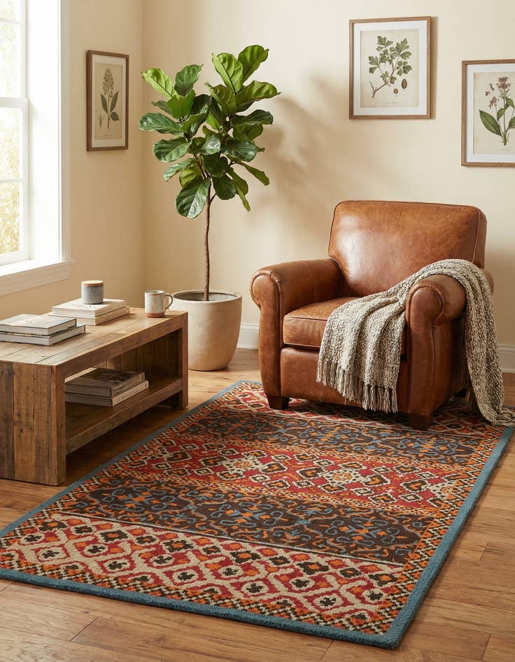 Detail image of 5' 2 x 8' Luna Wool Rug