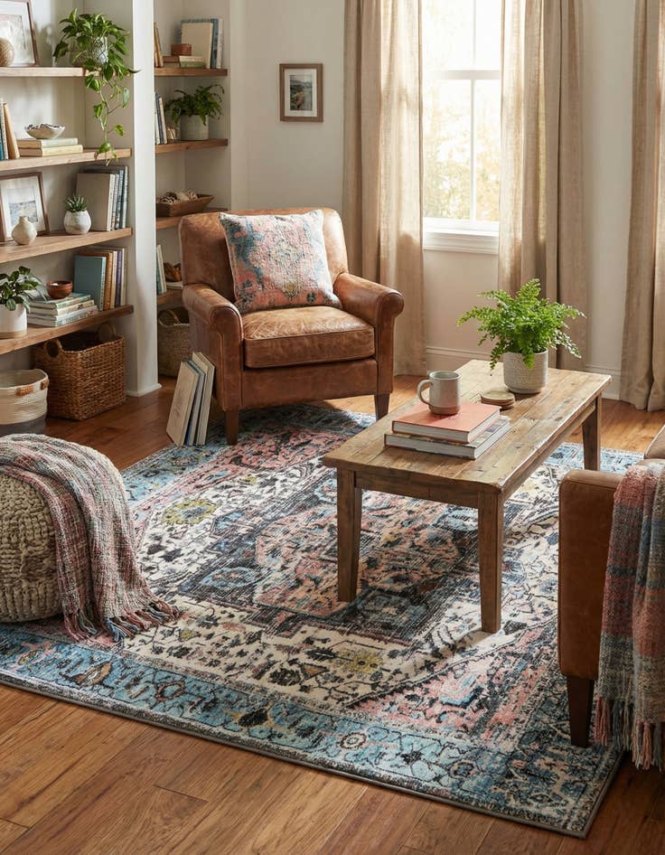 Detail image of 5' 3 x 5' 3 Medina Square Rug