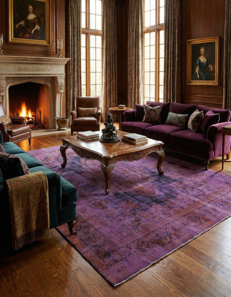 Detail image of 9' 9 x 12' 8 Vintage Royal Wool Rug