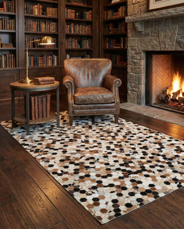 5' 1 x 7' 11 Cowhide - Patchwork Rug