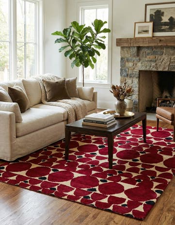 5' 4 x 8' Hand Knotted Darya Wool Rug
