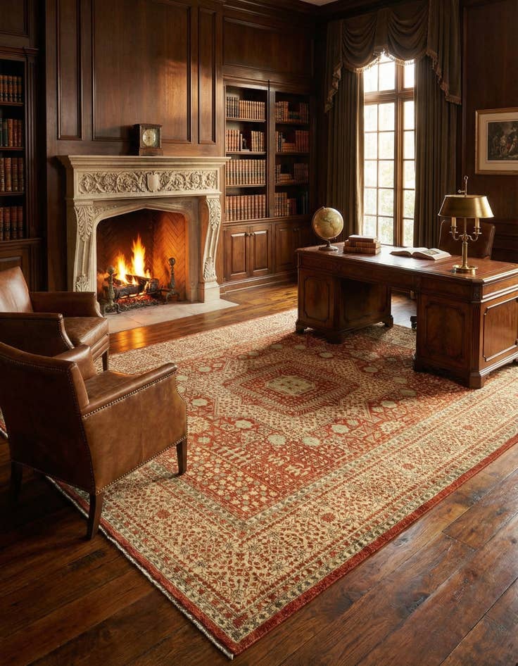 Detail image of  6' 8 x 8' 6 Amina Wool Rug