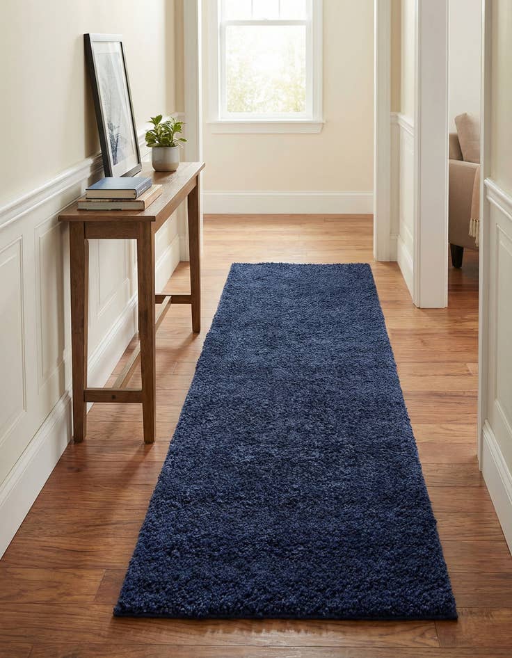 Detail image of  2' x 5' 3 Solid Frieze Runner Rug