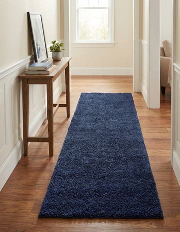 2' x 5' 3 Solid Frieze Runner Rug