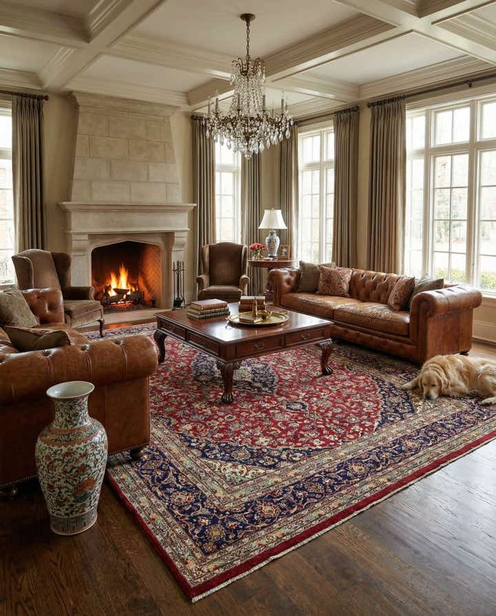 9' 8 x 12' 8 Hand Knotted Mashad Persian Wool Rug