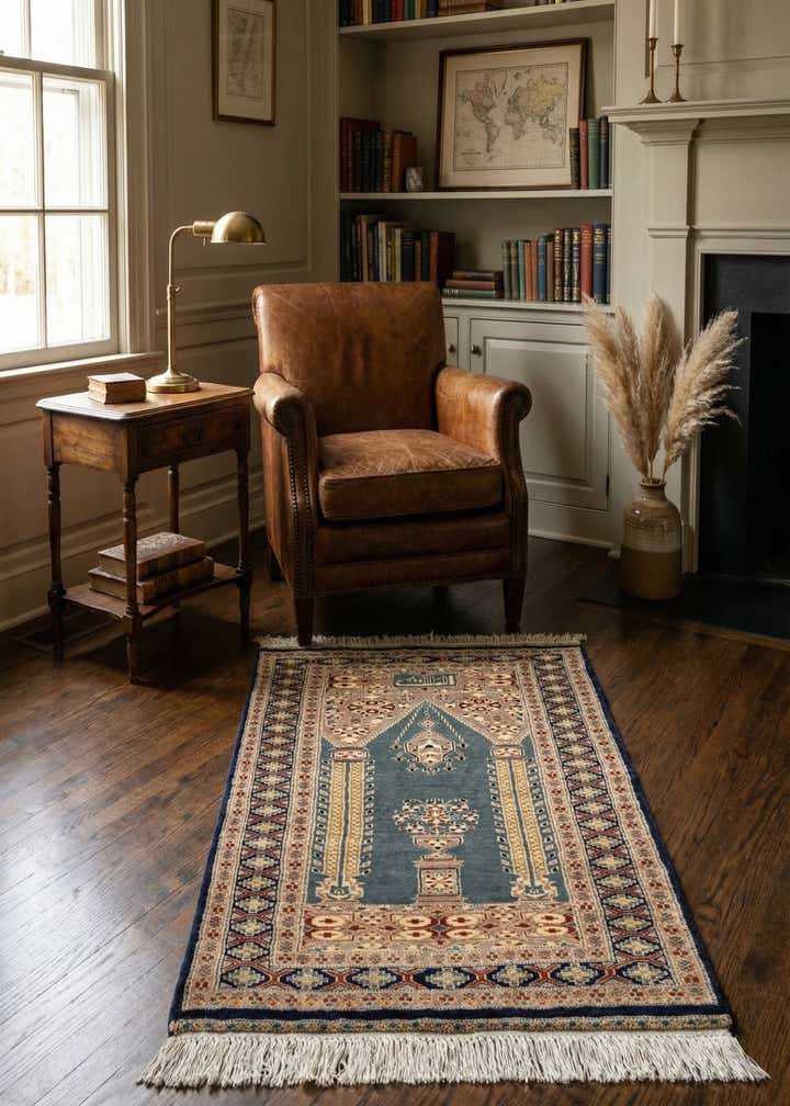 2' 8 x 4' 5 Hand Knotted Bokhara Oriental Wool Rug