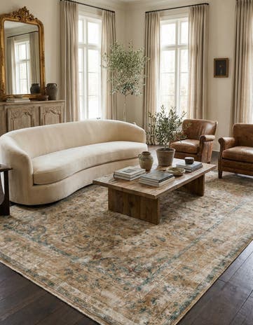 8' 1 x 10' 9 Hand Knotted Ultra Vintage Persian Wool Rug