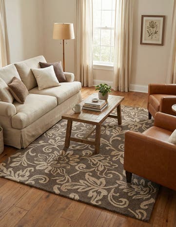5' x 8' Agra Wool Rug