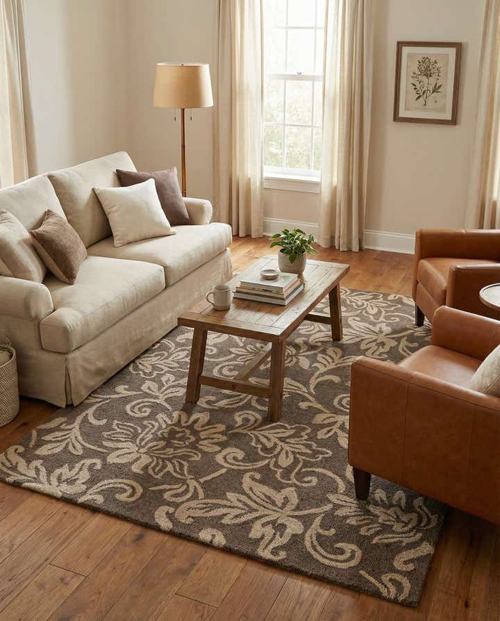 5' x 8' Agra Wool Rug