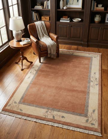 4' x 5' 11 Hand Knotted Nepal Wool Rug